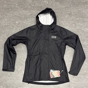 Helly Hansen Women's Loke 2.0 rain jacket black small NWT